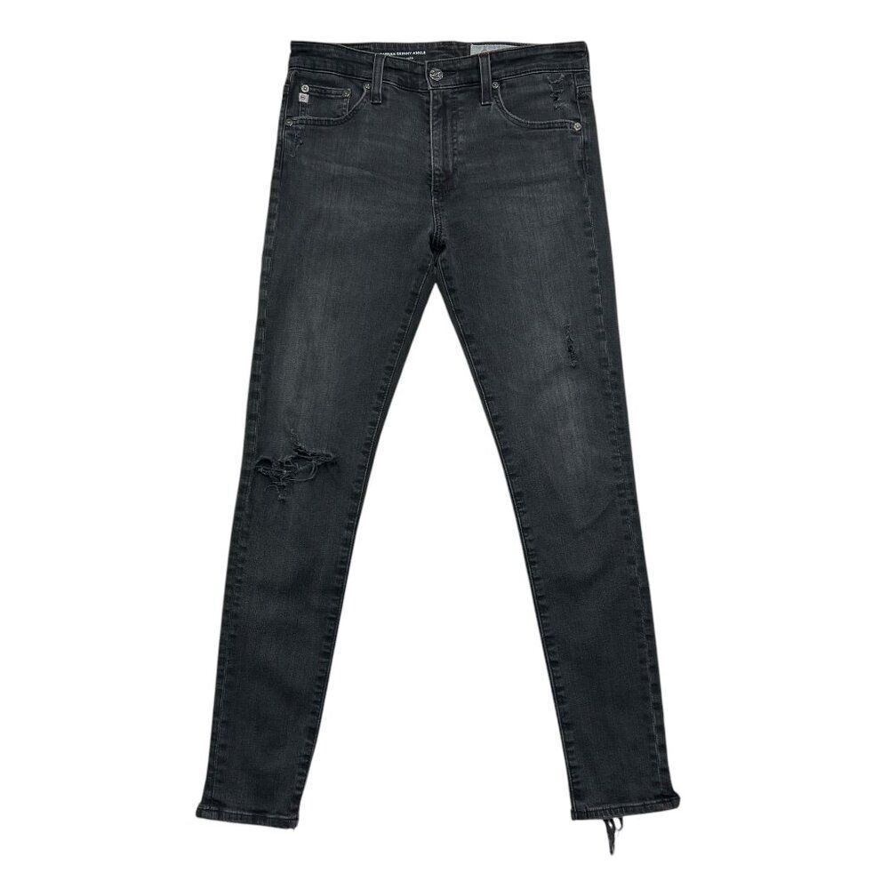 Adriano GoldSchmied The Farrah Jeans Women 27 Black High Rise Skinny Ankle Denim